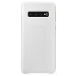 Husă pentru smartphone Samsung EF-VG973 Leather Cover Galaxy S10 White