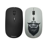Wireless Mouse Canyon CND-CMSW401BD, Optical, 800-1600dpi, 4 buttons, Ambidextrou, 1xAA, Black/Pic.