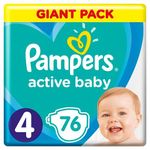 Pampers Подгузники Giant Pack 4, 9-16 kг, 76 шт.