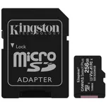 Card de memorie flash Kingston SDCS2/256GB, microSD Class10 UHS-I + SD adapter, Canvas Select Plus