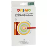Set de creație Primo Crafts 519MAXITRIS12E Creioane Jumbo triunghiulare, 12 culori / 5,5 mm