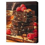 Картина по номерам BrushMe RBS54451FC 30x40cm (fără cutie) Ciocolată cu nuci și fructe