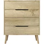 Комод Trendy Flora-Sapphire Oak, 78x95x45cm (GTR008148)