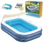 Бассейн надувной Bestway 54449 Summer Bliss Shaded Family Pool 254x178x140cm с тентом
