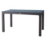 {'ro': 'Mobilier pentru grădină Hydro S Masă Rattan cu sticlă, 150x90x75, Maro', 'ru': 'Садовая мебель Hydro S Стол из ротанга со стеклом, 150x90x75, Коричневый'}