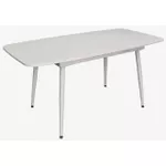 Стол Evelin di Costacurta DT-532R Wh, 120(160)x80x76см, Каркас/Опоры: Металл Белый (раздвижной), белый мат