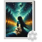 Картина по номерам Art Gallery QB206547 Mozaic cu diamante patrate 40x50cm Urmeaza-ma