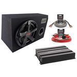 Авто-колонки Audio System Bass-Set-10 Carbon-200.4 +Pcs 6 +Z-Evo 5.0m Eco