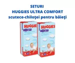 1 Set 2 pachete scutece-chiloţel Huggies pentru băieţel 4 (9-14 kg), 2x52 buc.