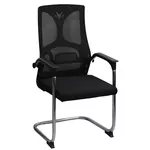 Scaun de birou Deco Saros Black+Chrome