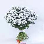 Хризантема кустовая мини белая поштучно