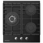 Встраиваемая поверхность газовая Wolser WL-BRD 6300 GBN Black FFD