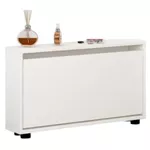 Raft pentru încălțăminte Mobildor-Lux Leo Slim 50x16x47H cm White