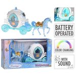 Игрушка Promstore 18450 Set Trasura cu cal 31x9x18cm, cu lumina