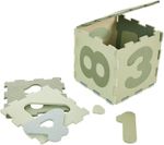 Covoraș de joacă Premaman PJQFOP-CCC-UNQ Covoras-puzzle cu cifre Verde, 10 piese