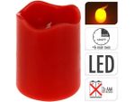 Lumanare LED 9X7cm, cu timer, rosie