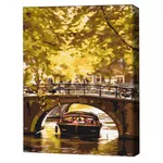 Tablou pe numere BrushMe BS52615FC 40x50сm (fără cutie) Plimbare cu barca pe canale