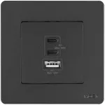 Зарядное устройство сетевое Moes TK-SR-EU-2C1A-30-GY-MS
