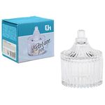 Veselă Excellent Houseware 08532 Сахарница стеклянная Ripple 80ml D6.5x9cm