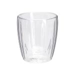 Стакан Excellent Houseware 18431 Set cani de cafea Ribbel 125ml, 2buc, cu dublu sticla