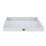 Поднос/столик кухонный Excellent Houseware 47739.2 Tava de servire 48x48 cm, alb, din lemn