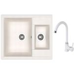 Мойка кухонная со смесителем Dr.Gans Astra 620K + SanDonna F 7073 alb