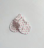 Антицарапки Pampy (0-1 мес.) с красным горошком
