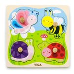 Игрушка Viga 50131 Flat Puzzle w/Big Wooden Knob Insect