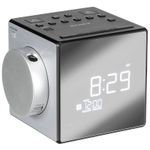 SONY ICF-C1PJ, Gray, Clock Radio with Time Projector, AM/FM