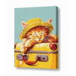 Картина по номерам Ideyka KHO6612 30x40cm Eco, Motanas adormit