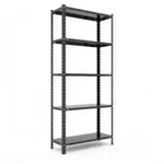 Raft de depozitare Nex Home Raft metalic REK 1700x750x300 mm, 5 rafturi metal, black