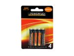 Батарейки ААА алкалиновые LR03, 1.5V, 4шт
