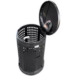 Coș de gunoi Stefanplast 37188 Container cu suport pentru saci de gunoi de 100 L Trespolo (negru)
