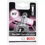 Автомобильная лампа Bosch H7 Plus 200 Gigalight 12V 55W PX26d Blister (1987301145)