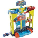 Mașină Hot Wheels GRW37 Set Spălătoria Auto: explozia culorilor