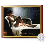 Tablou pe numere Art Gallery GA70667 Mozaic cu diamante 40x50cm Odihna mult asteptata