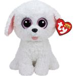 Jucărie de pluș TY TY37065 PIPPIE white dog 24 cm