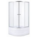 Душевая кабина MPN 900X900X2150, hidrobox, cada joasa, forma rotunda., sticla fumurie