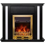 Камин электрический ArtFlame Gustavo & Galileo gold, 950x1100x270 mm, Negru