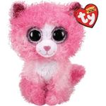 Jucărie de pluș TY TY36479 REAGAN pink cat with curly hair 24 cm