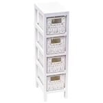 Etajeră Tendance 51999 Etajera cu 4 rafturi 64.5x24x17cm alb