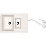 Мойка кухонная со смесителем Dr.Gans Astra 760K + SanDonna F 1066 alb