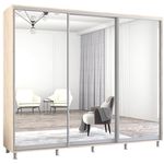 Шкаф Mobildor-Lux Aron uși glisante din oglinzi (260x60x200H cm) Sonoma