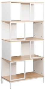 Офисный стеллаж Deco Loreto 5 nivele 70X30X146.5H Oak/White