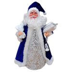 Новогодний декор Promstore 56880 Mos Crăciun, 30cm, Blue&Silver musical