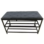Полка для обуви Nex Home Pantofar 3 nivele, metal, max.150kg, 100x32x52cm, 27 Graphite