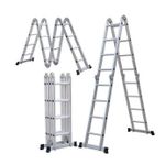 Лестница Bau Welt Scară-transformer din aluminiu 4 sec. 5 trepte (5.7m)