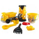Игрушка Promstore 45066 Набор игрушек для песка с машиной и мельницей, 8 ед, 28X29cm