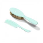 Set perie+pieptene naturala Babyono menta