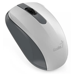 Wireless Mouse Genius NX-8008S, 1200 dpi, 3 buttons, Ambidextrous, Silent, BlueEye, 1xAA, Grey/White